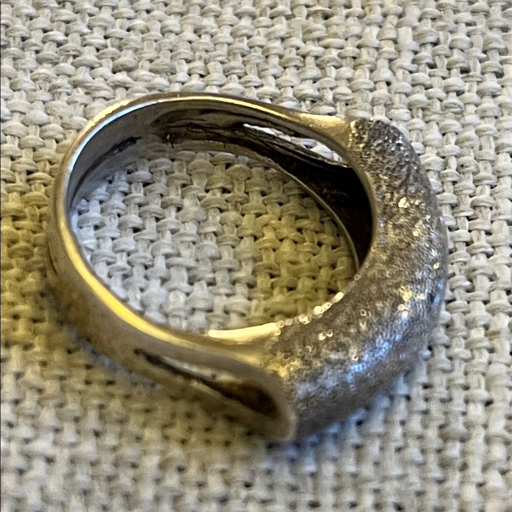 Silver 925 Textured Ring
